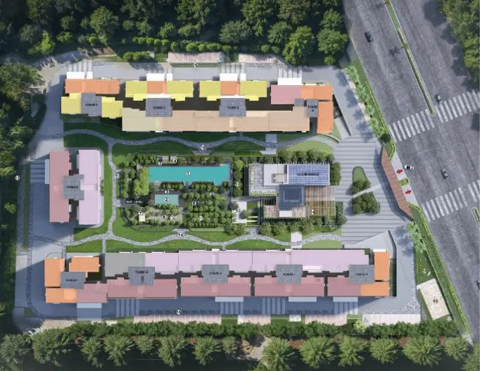 Master plan layout of Dobariya The Olive community